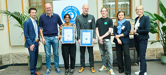 Green Coding Solutions recieving Blue Angel for Software award
